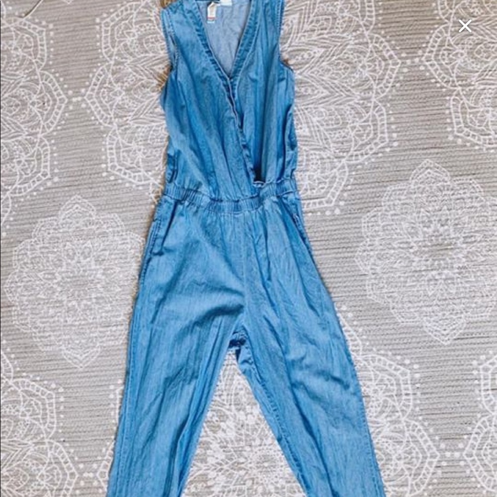 Denim colored romper size S/M